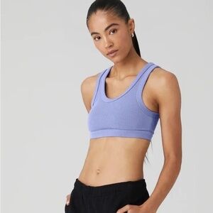 Alo Yoga Wellness Bra Periwinkle Purple Size SMALL– Removable Pads